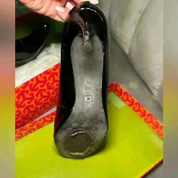 Tory Burch Pumps “Leah” Mid-Heel Women’s Size 8 - Picture 5 of 11